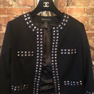 INC international concepts Black  studded blazer